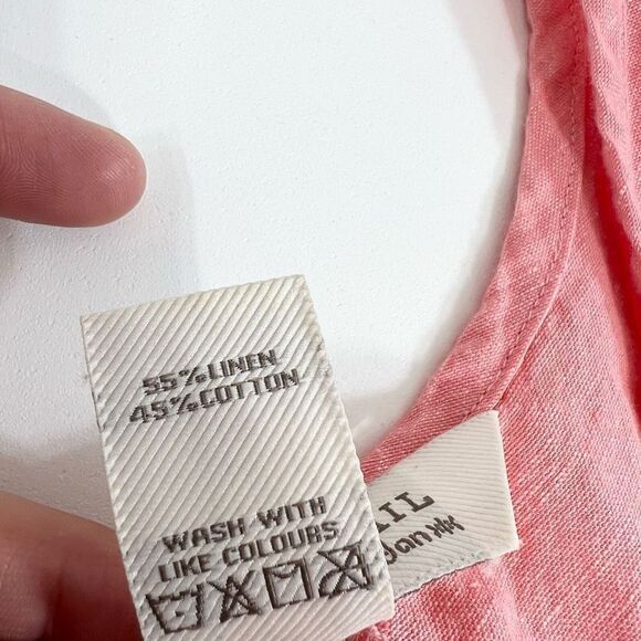 Kyodan Freedom Trail Sheath Dress Women's Small Linen Blend Zip High Low NWT - Picture 7 of 11